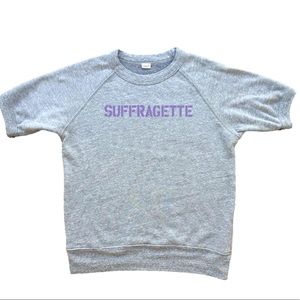 Clare V Suffragette Short-Sleeved Sweatshirt